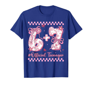 13th Birthday Girls 13 Years Official Teenager six Seven T-Shirt