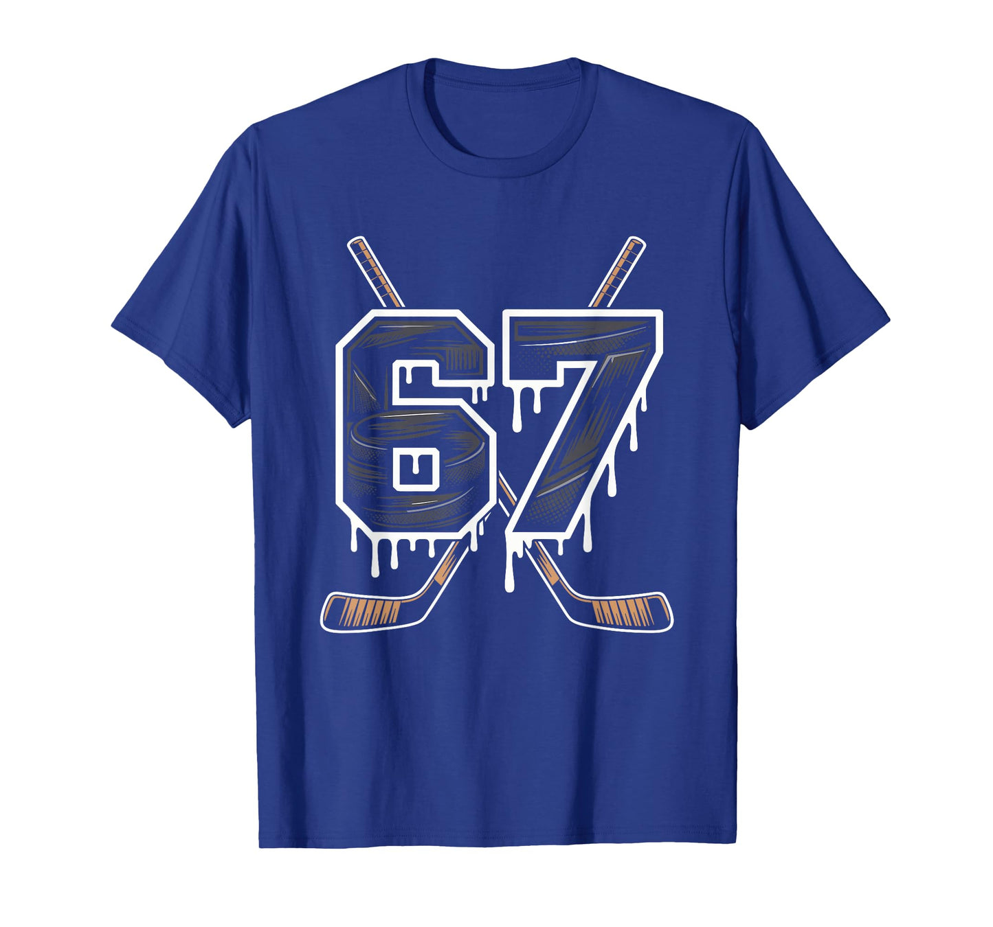 Hockey 67 Six Seven Alpha Slang 6 7 Meme Kids Teachers Boy T-Shirt