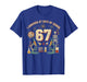 I Survived 67 Days of School Biology 67 Meme Science Teacher T-Shirt