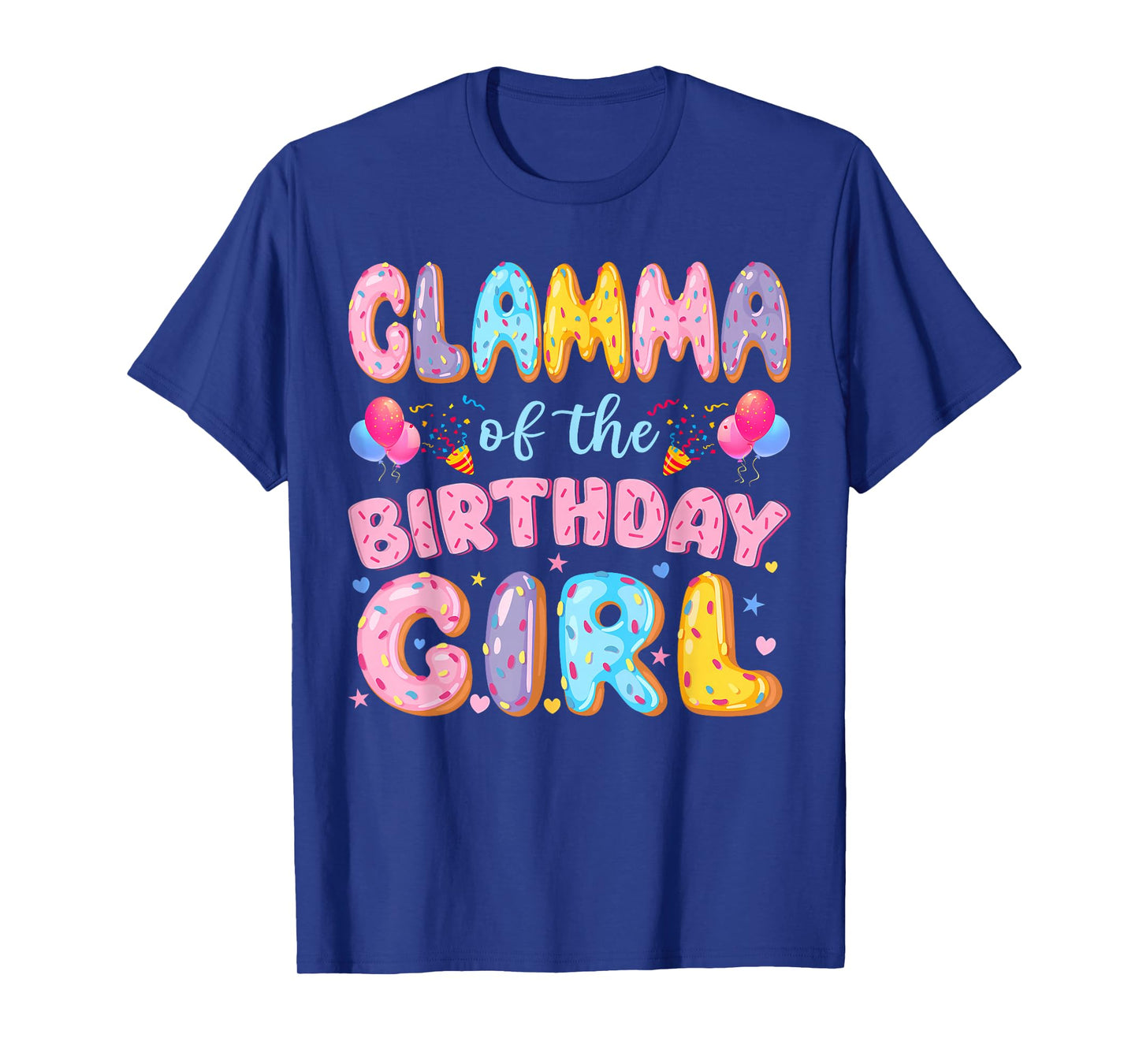 Glamma of The Birthday Girl Sweet Donut Birthday Party T-Shirt