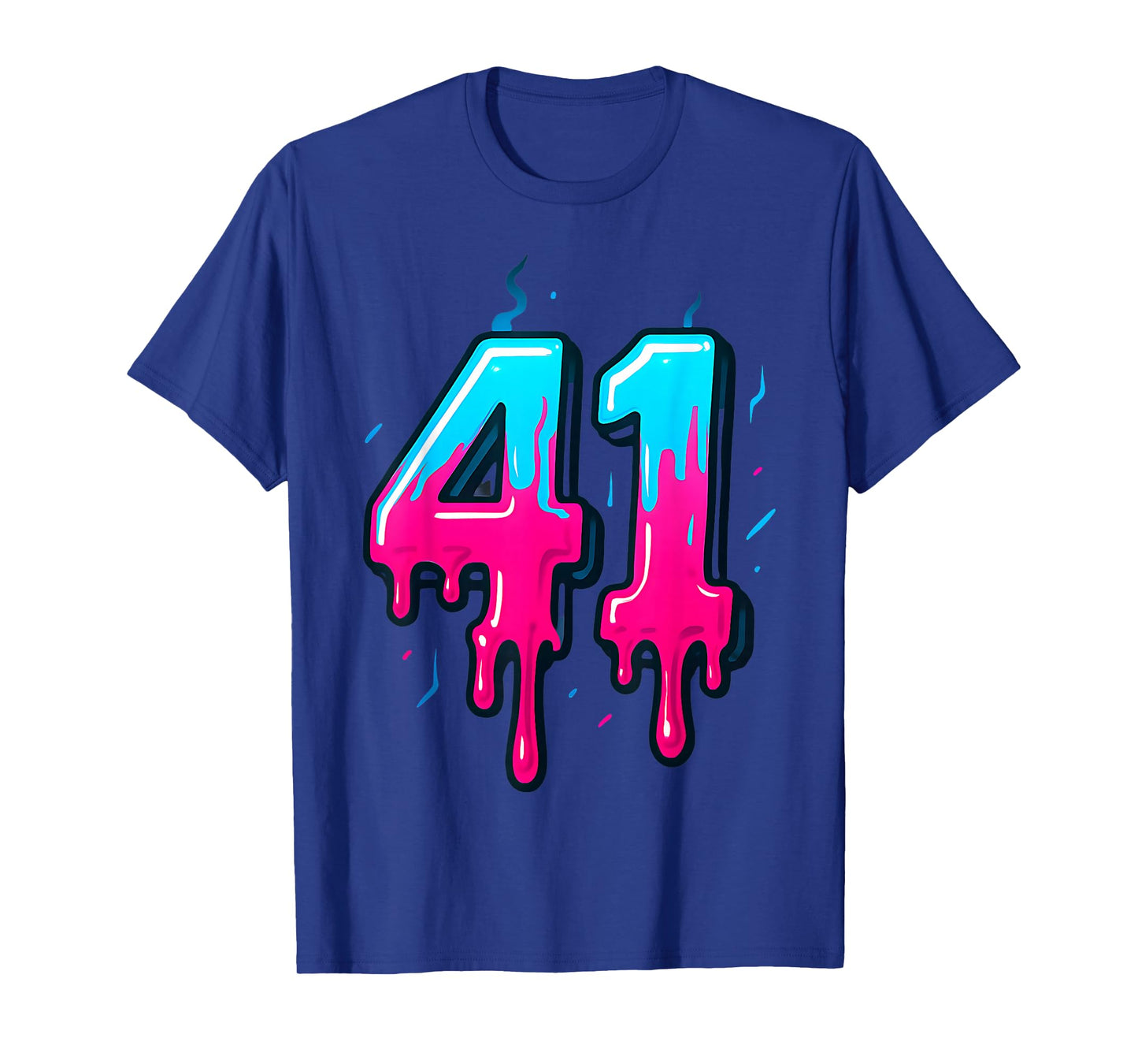 41 Ice Cream Drip Meme Forty One Four Gen Alpha Slang T-Shirt