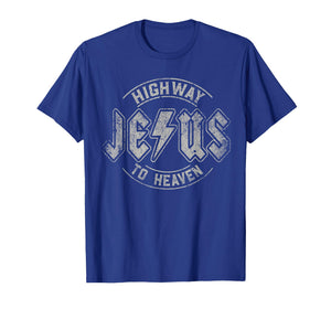 Vintage Retro Style Jesus Highway to Heaven T-Shirt
