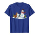 Basset Hound Snowman Christmas Tree Xmas Womens Mens Kids T-Shirt