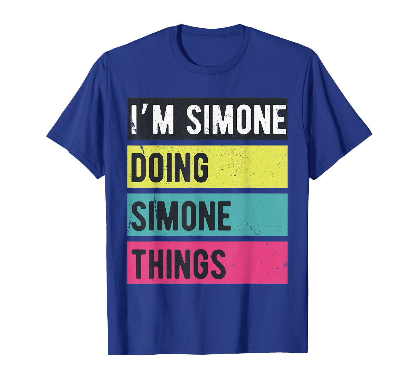 Doing Simone Things Funny Personalized Names Retro T-Shirt