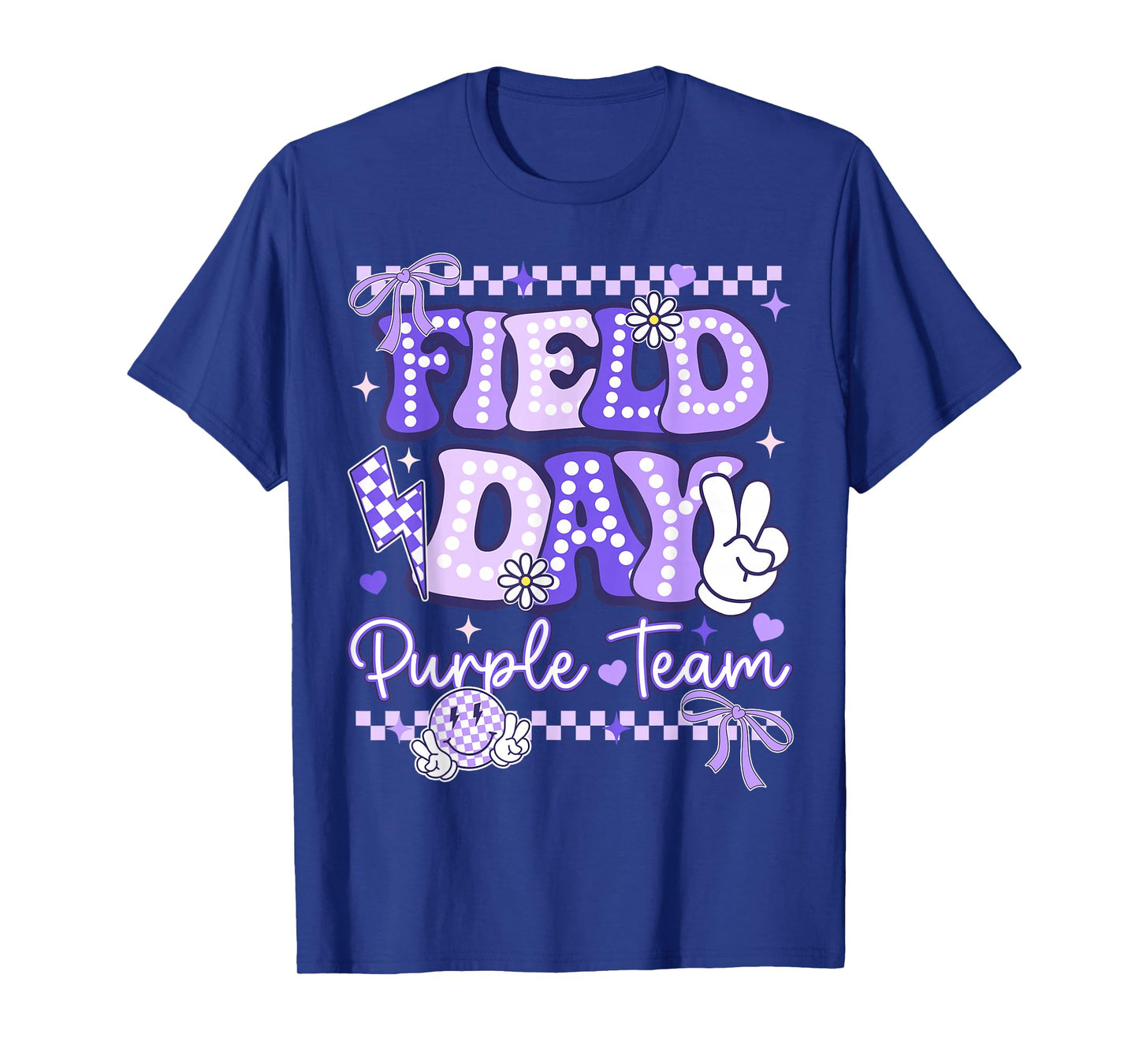 Purple Team Happy Field Day School Trip for Teacher Student T-Shirt