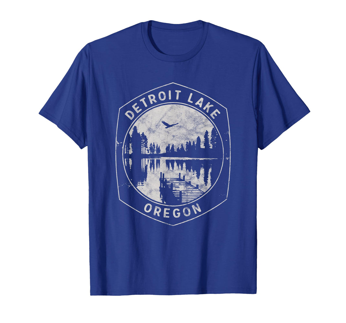 Vintage Detroit Lake Oregon Outdoors Vacation T-Shirt