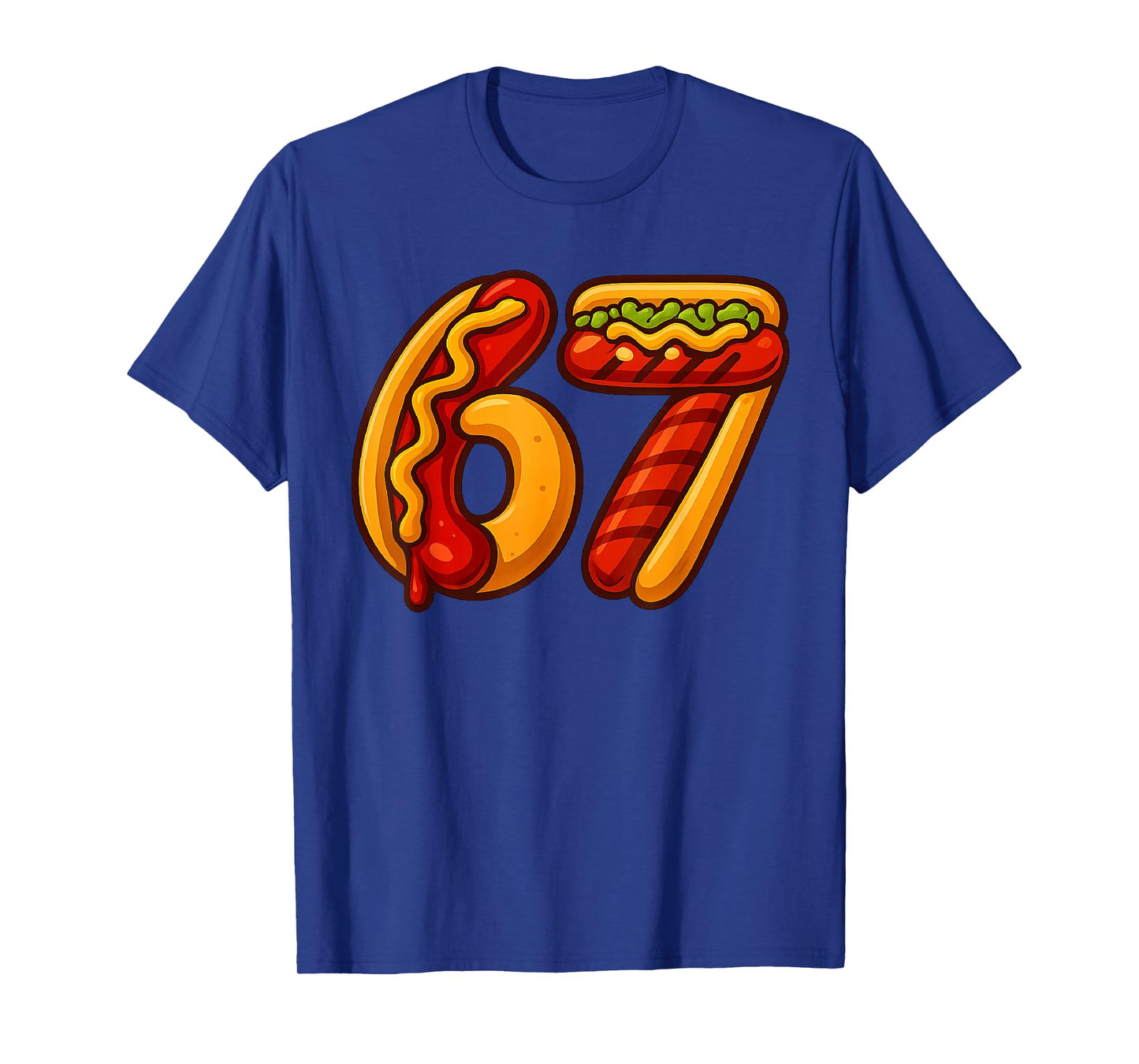 6 7 Hot Dogs Six Seven BBQ Costume for Kids T-Shirt