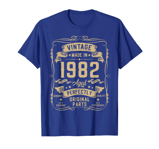 Vintage 1982 44yr 44th Birthday Gifts for Men 44 Years Old T-Shirt