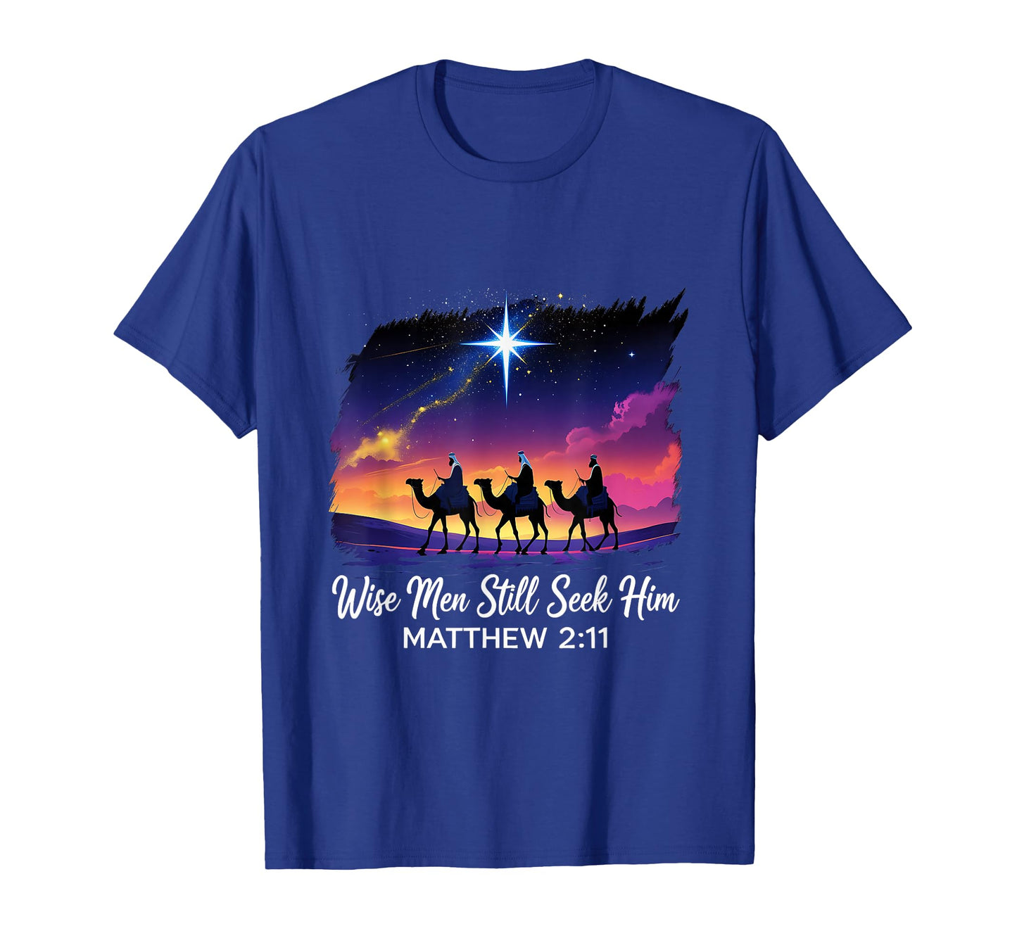 Vintage Wise Men Still Seek Him Jesus Faith 3 Kings T-Shirt