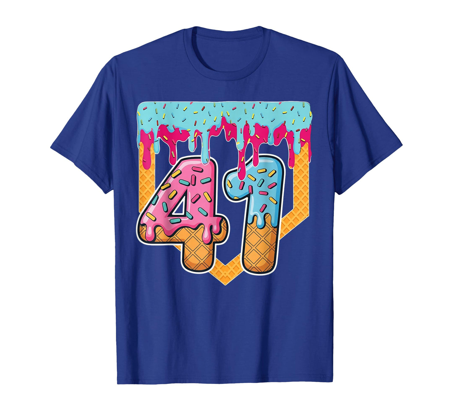 41 Ice Cream Drip Meme Funny Gen Alpha Slang T-Shirt