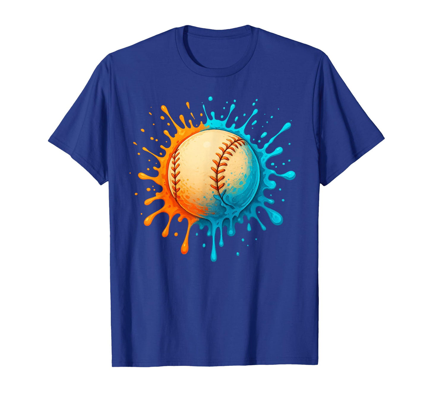 Baseball Drip Team for Boys and Girls Ice Cream Cool T-Shirt