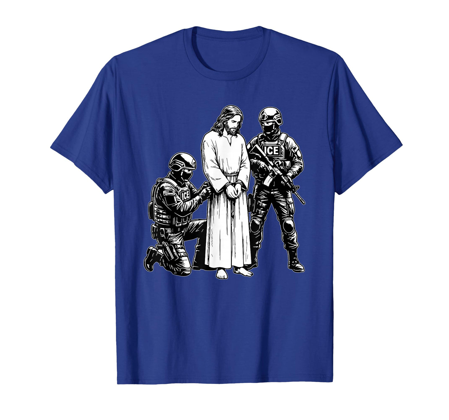 Anti ICE Jesus Arrested Parody T-Shirt