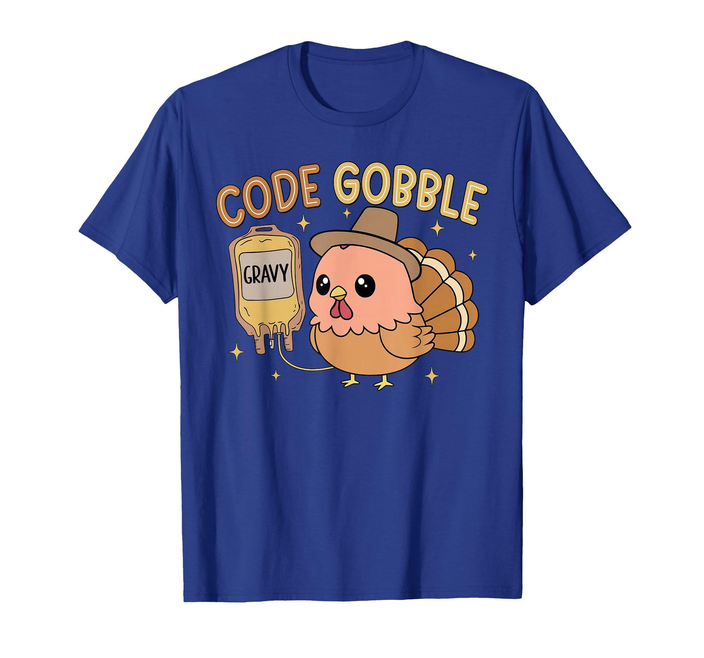 Thanksgiving Nurse Code Gobble Funny RN CNA T-Shirt