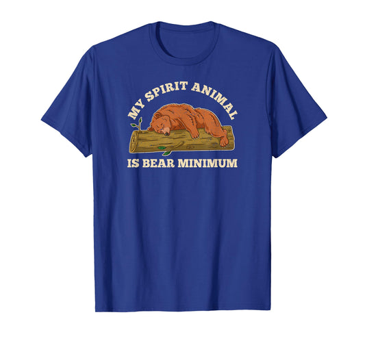 Retro Bear Distressed My Spirit Animal is Bear Minimum Funny T-Shirt
