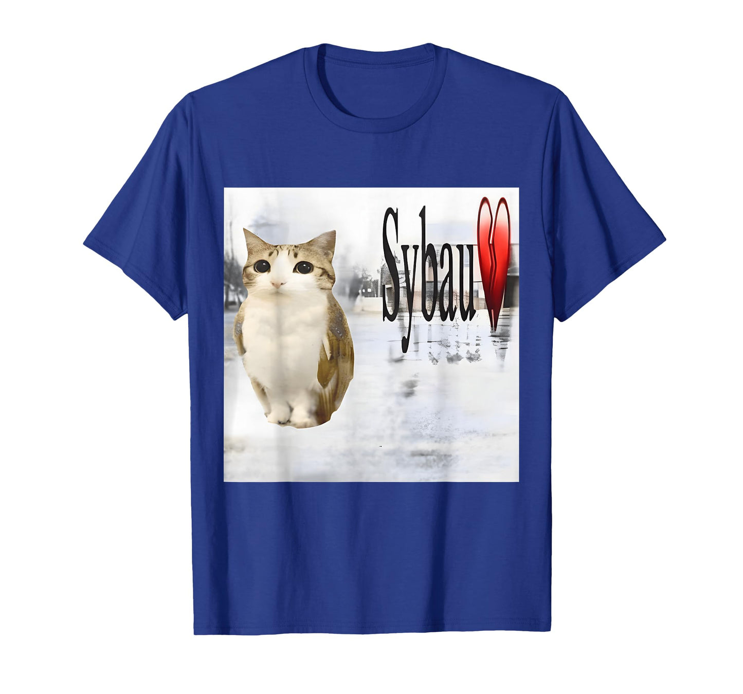 Sybau Cat Owl Silly Meme Stupid Brainrot Meowl Ai Meme T-Shirt