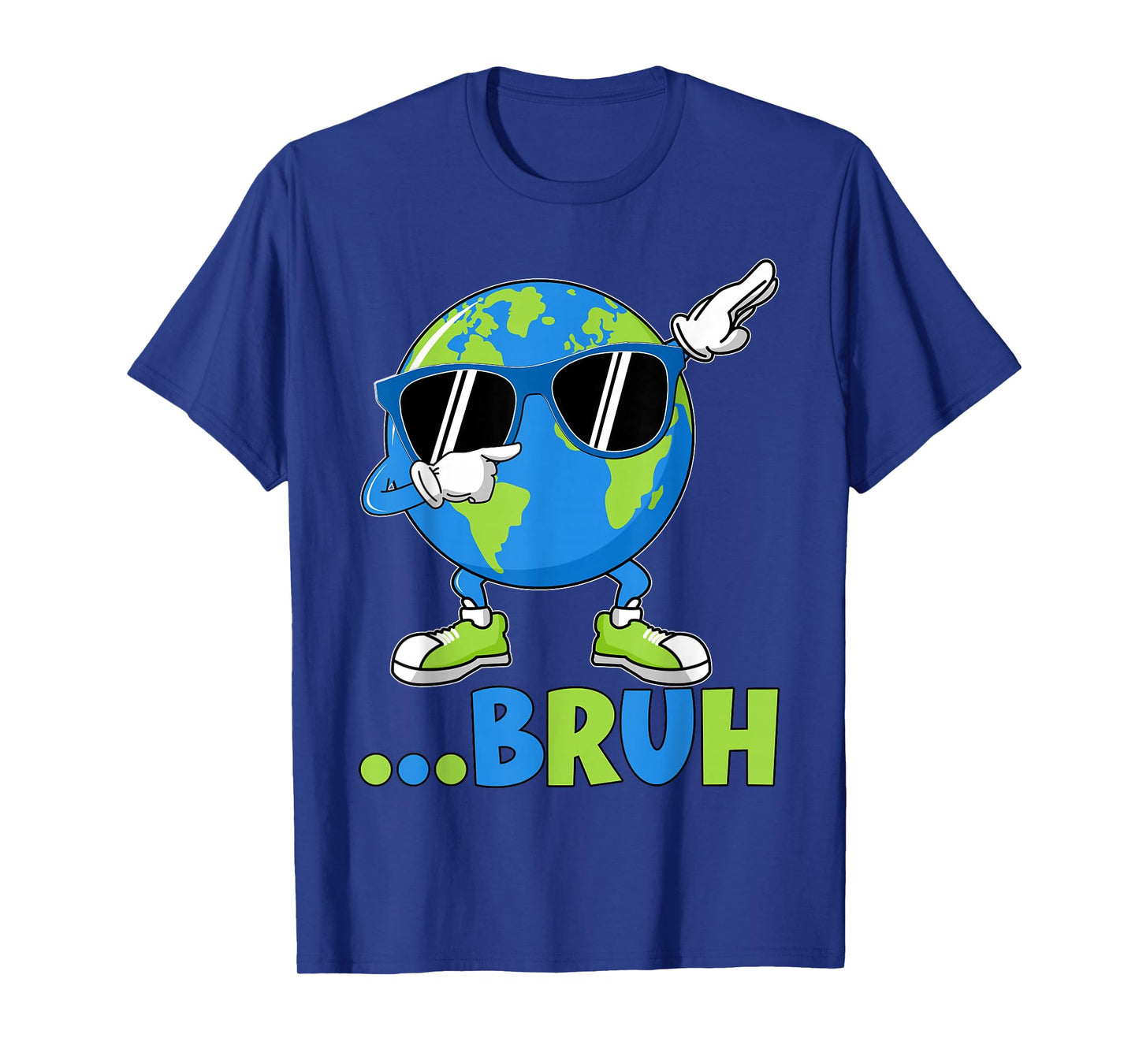 Bruh Vintage Dabbing Planet Earth Day Men Boy Kid T-Shirt