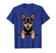Australian Kelpie Funny Peeking Pocket Puppy Dog Lover T-Shirt