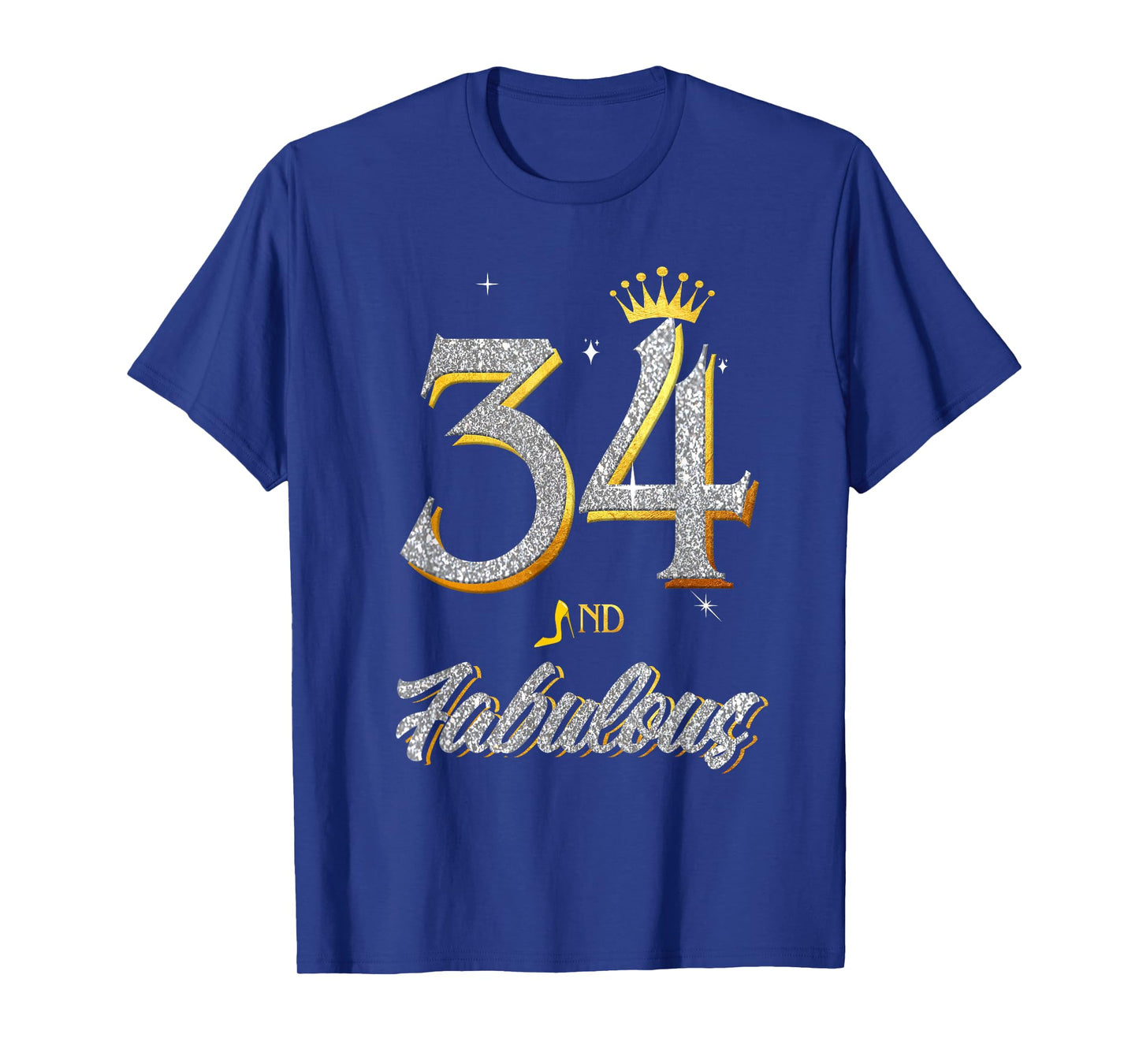 34th Birthday and Fabulous for Girl Women 34 Years Old T-Shirt