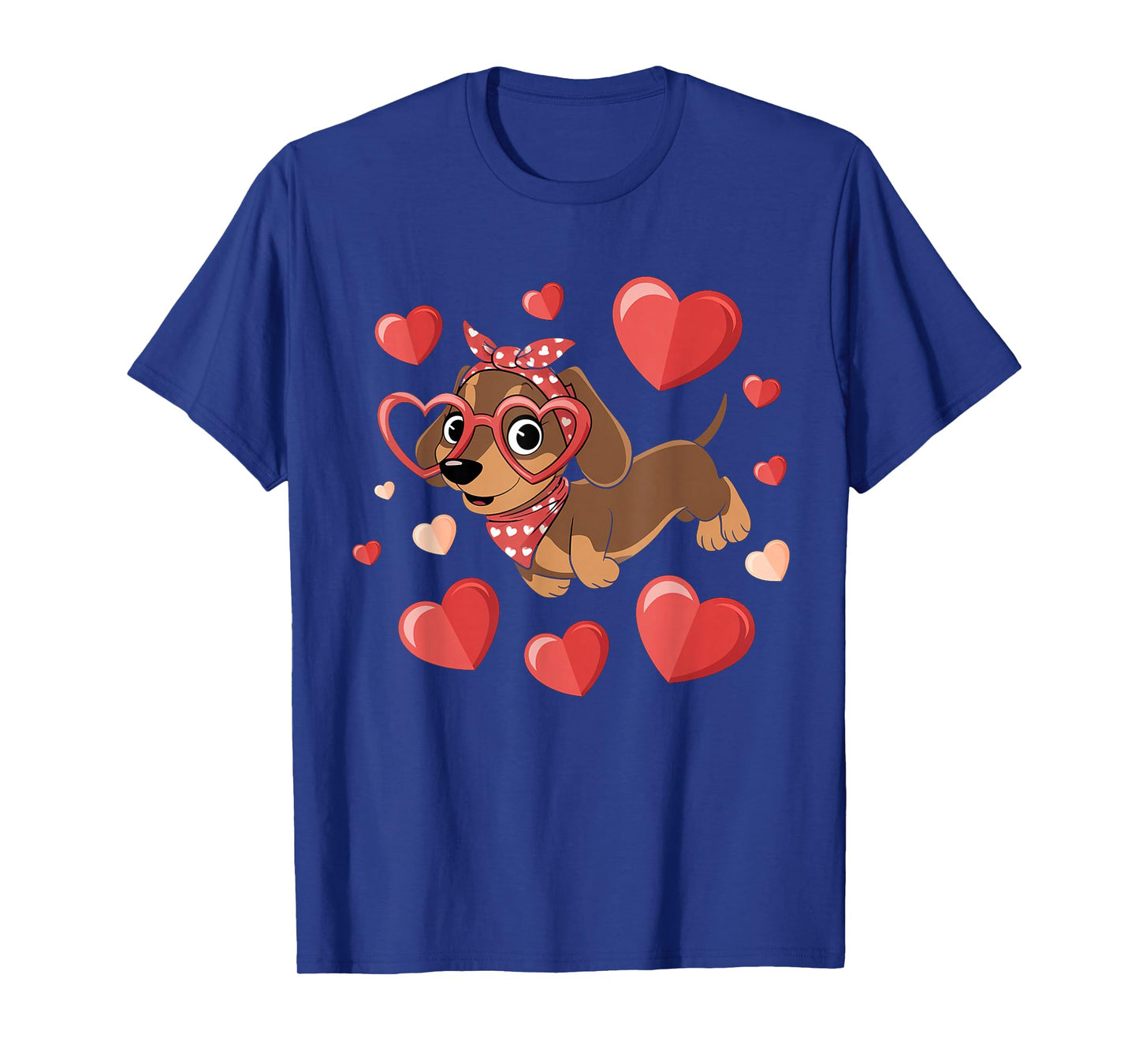 Dachshund Valentines Day Wiener Dog Lover Weenie Heart T-Shirt