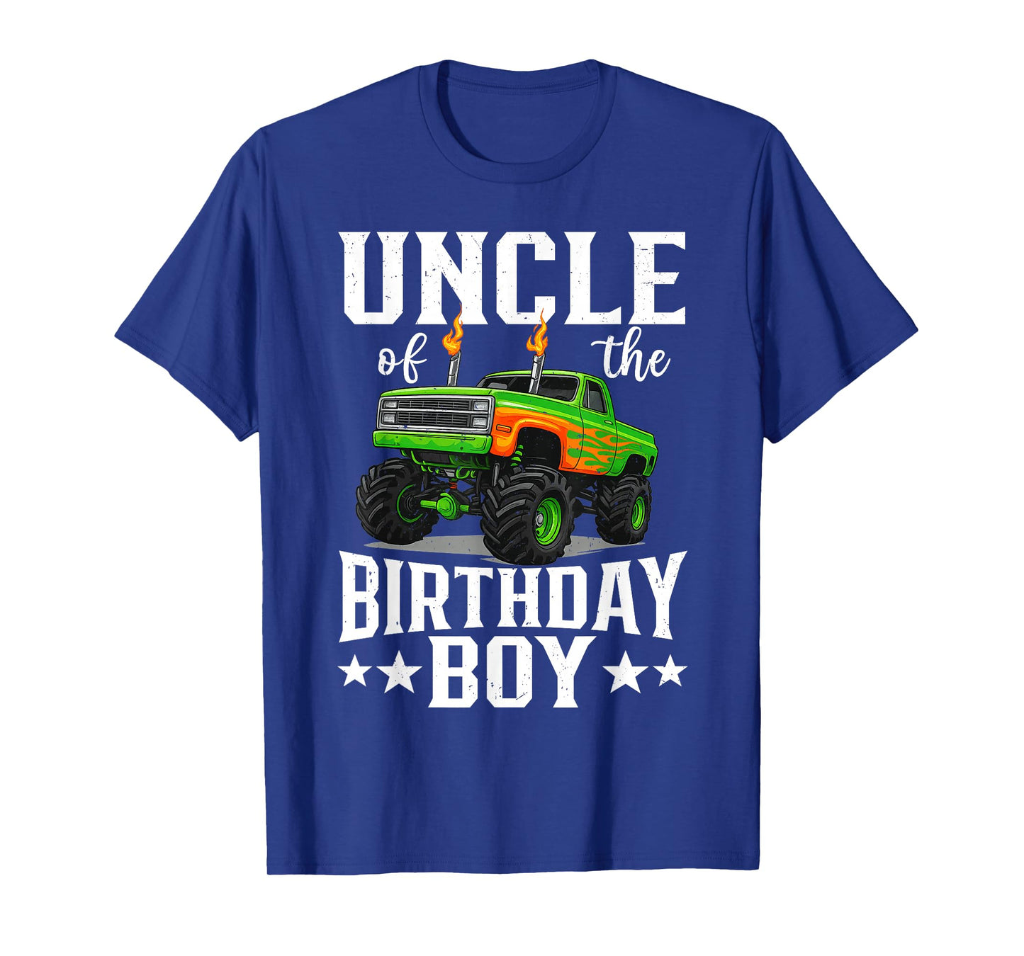 Uncle of The Birthday Boy Monster Truck Family T-Shirt