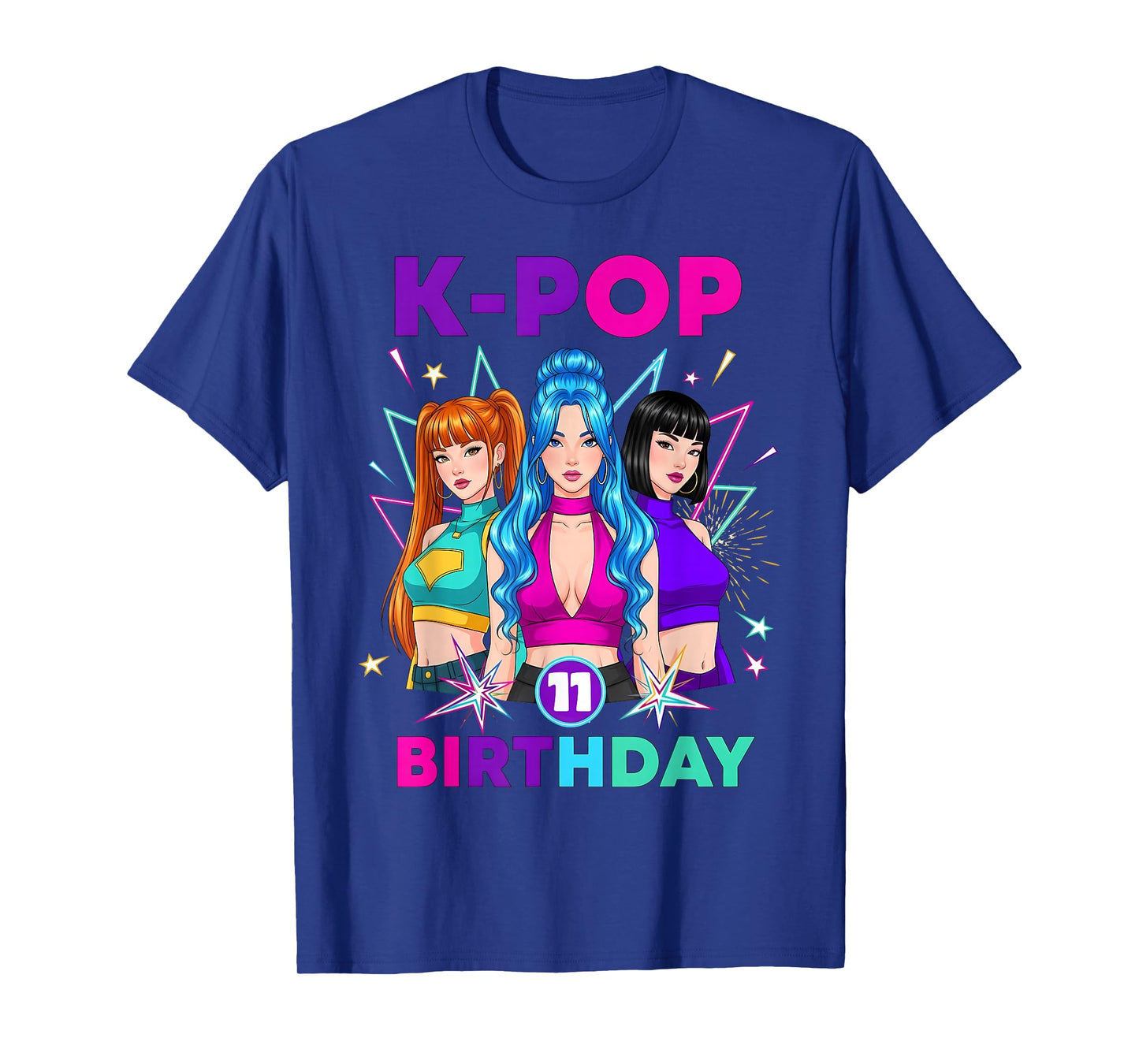 11 Years Old Birthday K Pop Kids 11th Birthday Girls K-pop T-Shirt