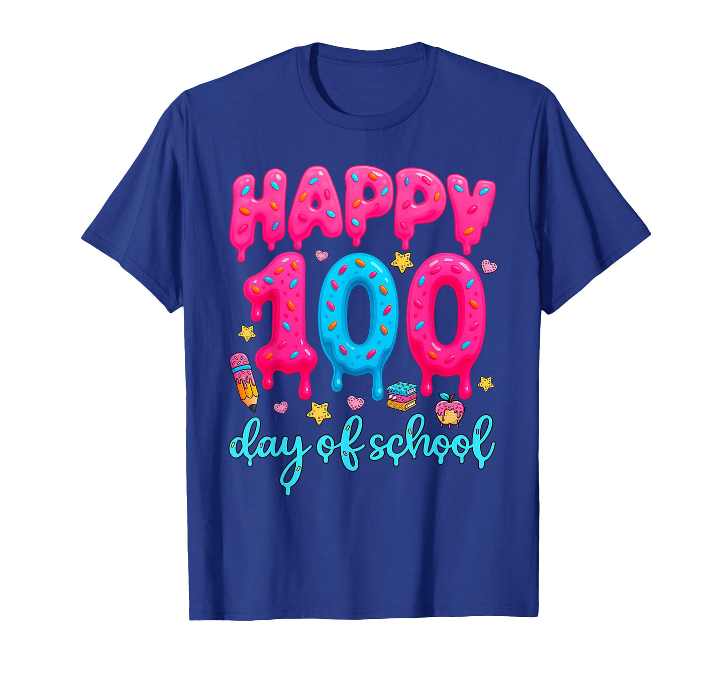 Happy 100th Day of School Teachers Student 100 Days Smarter T-Shirt