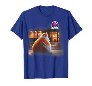 Fat Cat Taco Mexican Food Funny Chonk Cat Meme Kitten T-Shirt