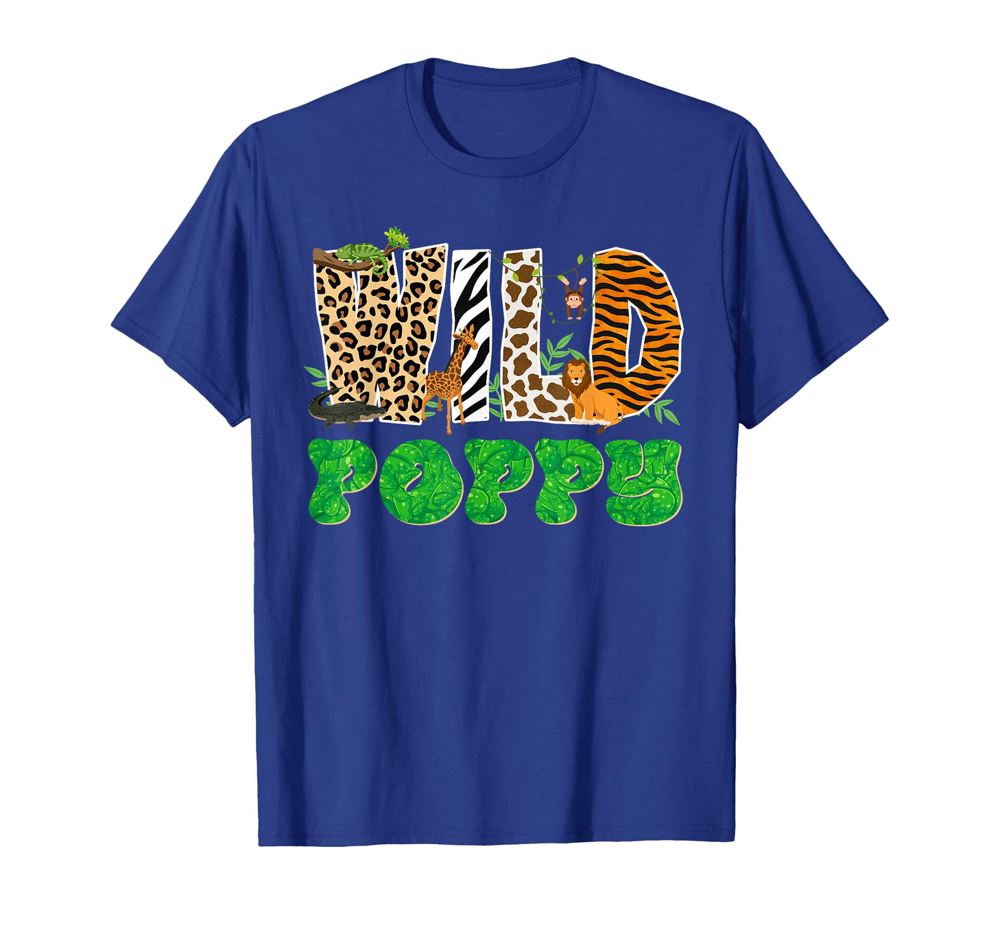 Wild Poppy Zoo Safari Animal Birthday Matching Family T-Shirt