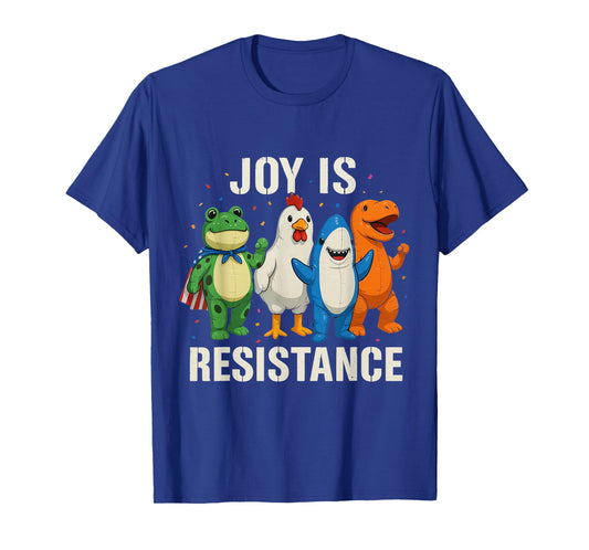 Joy is Resistance Portland Frog Protest Inflatable Costume T-Shirt