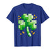 St Patricks Day Shamrock Building Blocks Bricks Boys Girls T-Shirt