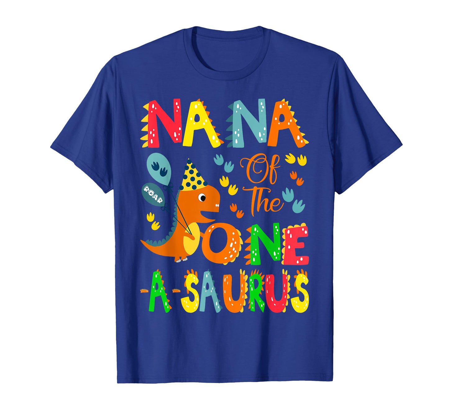 Nana of The One-A-Saurus 1st Birthday Boy Dinosaur Lover T-Shirt