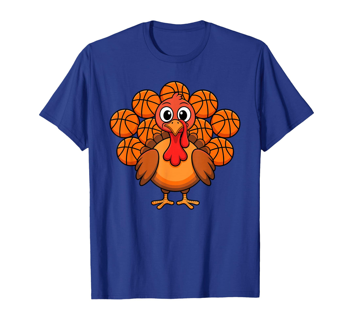 Thanksgiving Turkey Basketball Basket Hoop Player T-Shirt