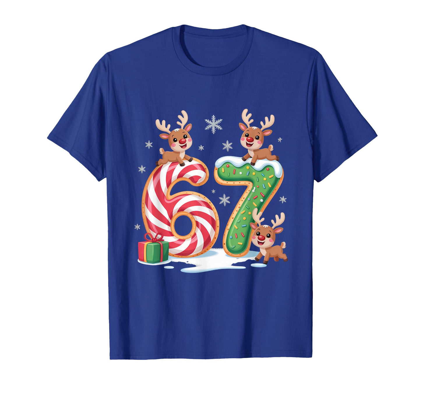 Christmas 67 Funny Xmas Six Seven Ugly Sweater 6-7 T-Shirt