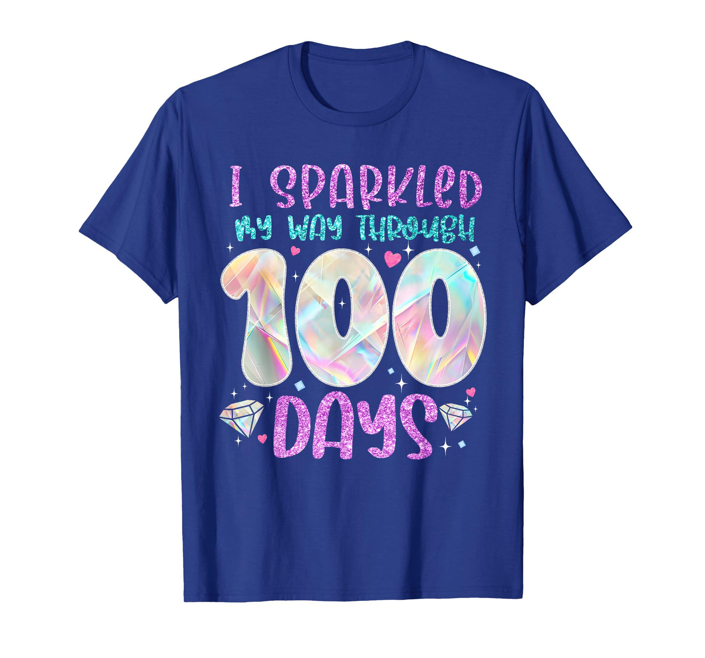 Funny 100 Days of School Teacher Student Kids 100th Day T-Shirt