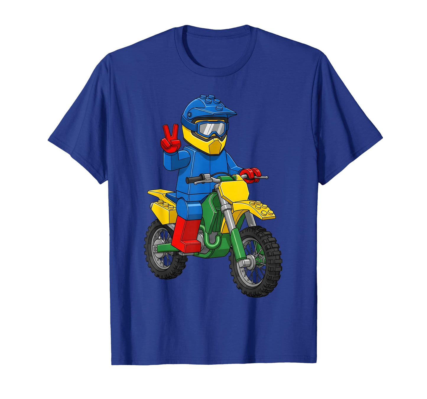 Funny Motorbike Builder Boys Block Building Toys Dirt Bike T-Shirt