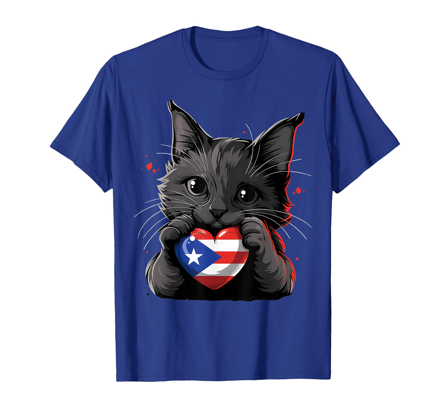 Puerto Rico Flag Cat Boricua Puerto Rican Flag T-Shirt