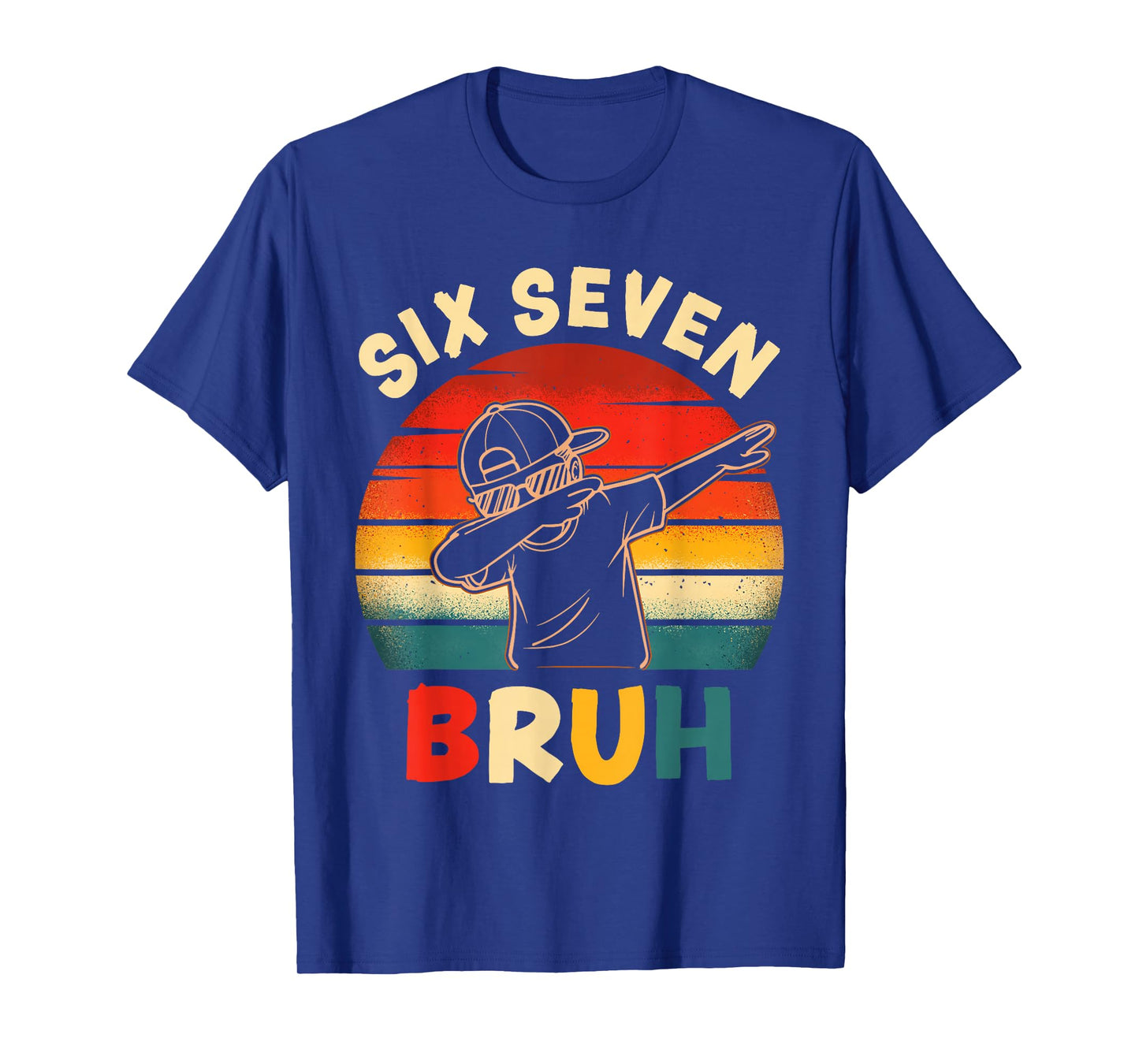 Funny Dabbing Boy Six Seven Bruh 67 Meme 6 7 Slang Gen Z Kid T-Shirt