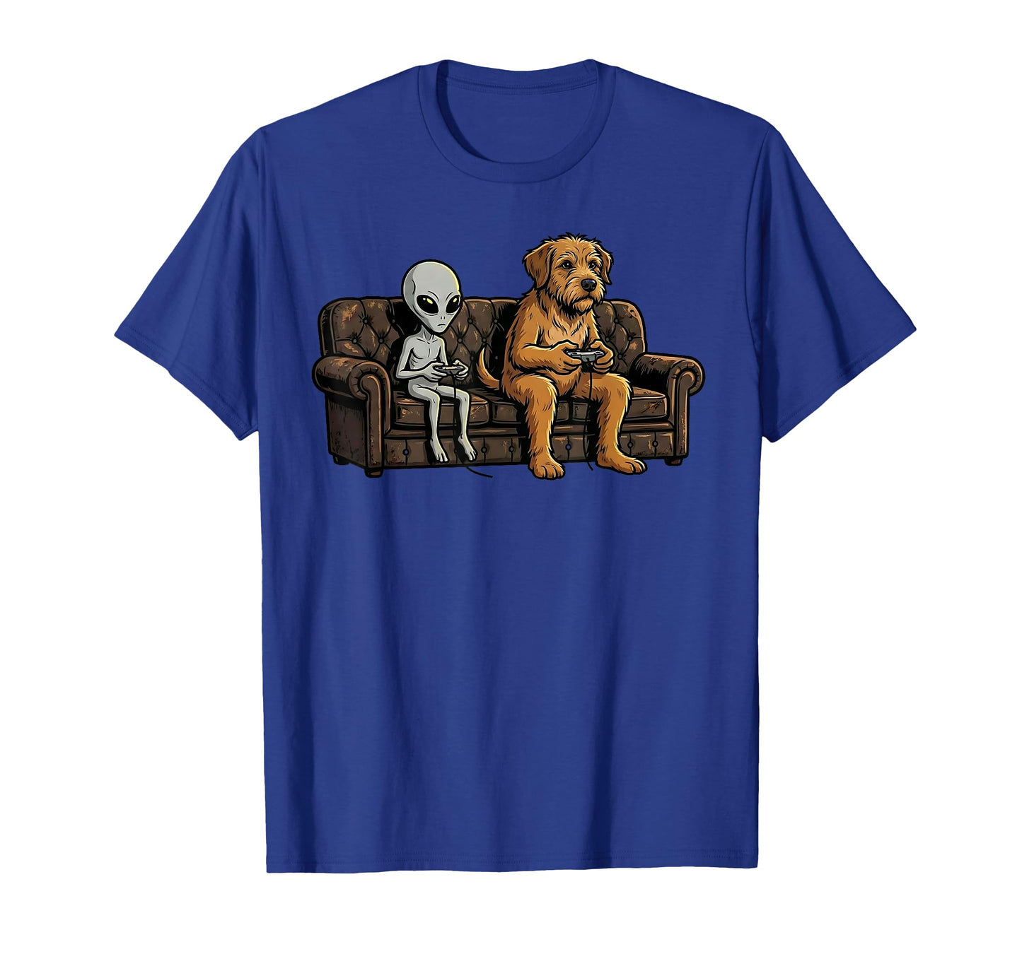 Funny Dog Alien Gaming Video Games Gamer Kids T-Shirt