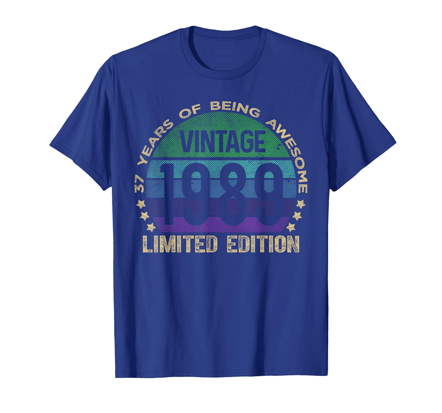 37 Year Old Gifts Vintage 1989 Limited Edition 37th Birthday T-Shirt