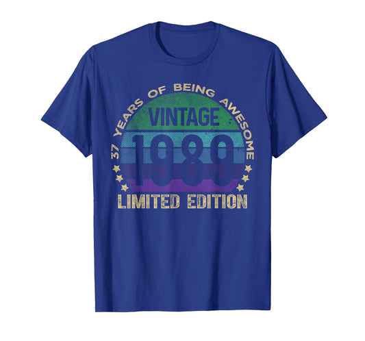 37 Year Old Gifts Vintage 1989 Limited Edition 37th Birthday T-Shirt