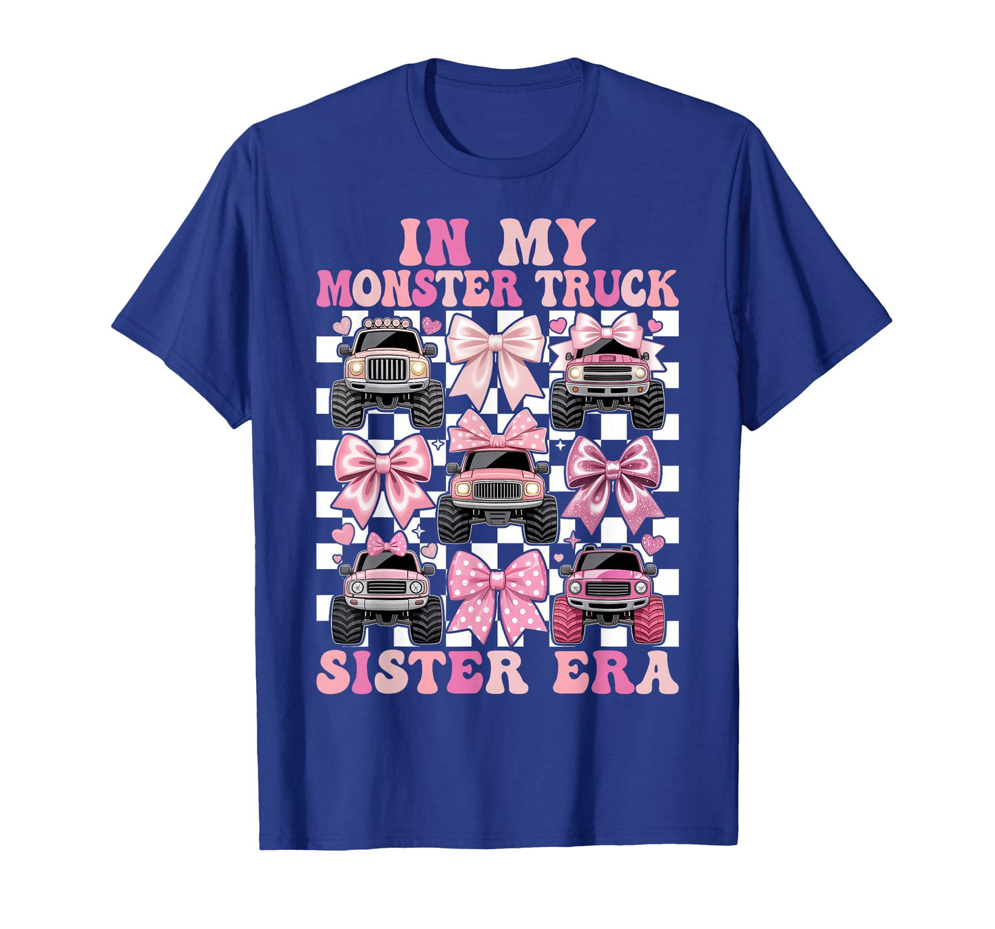 Coquette Monster Truck Sister T-Shirt
