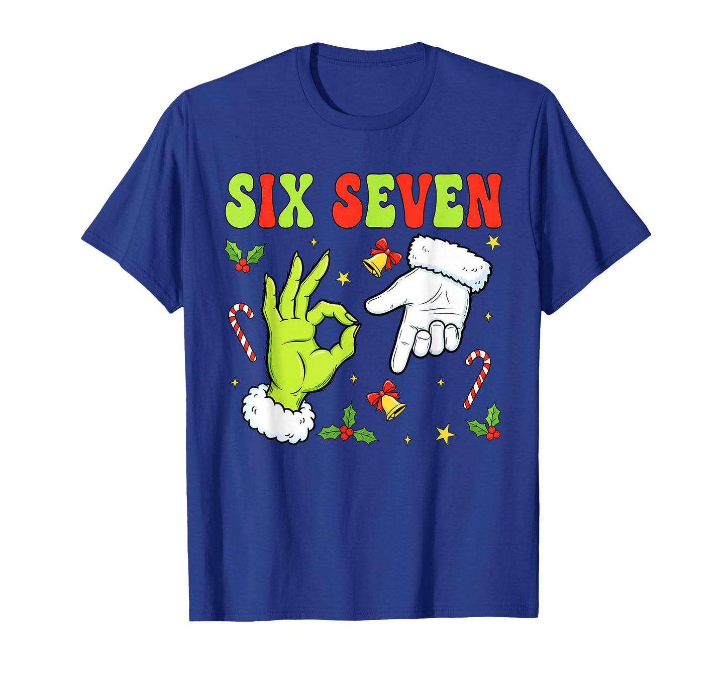 Trending Six Seven Christmas Meme 67 Xmas Funny Christmas T-Shirt