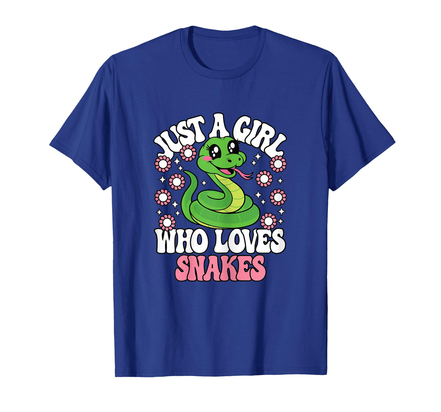 Just A Girl Who Loves Snakes Cute Reptile Girls Kids T-Shirt