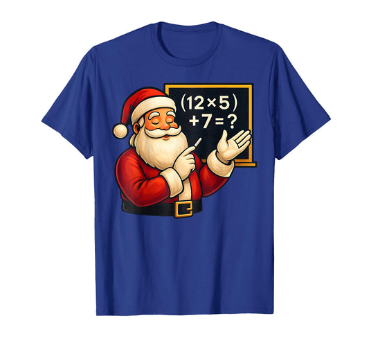 Funny 67 Teacher Santa Christmas Six Seven Meme Math Xmas T-Shirt