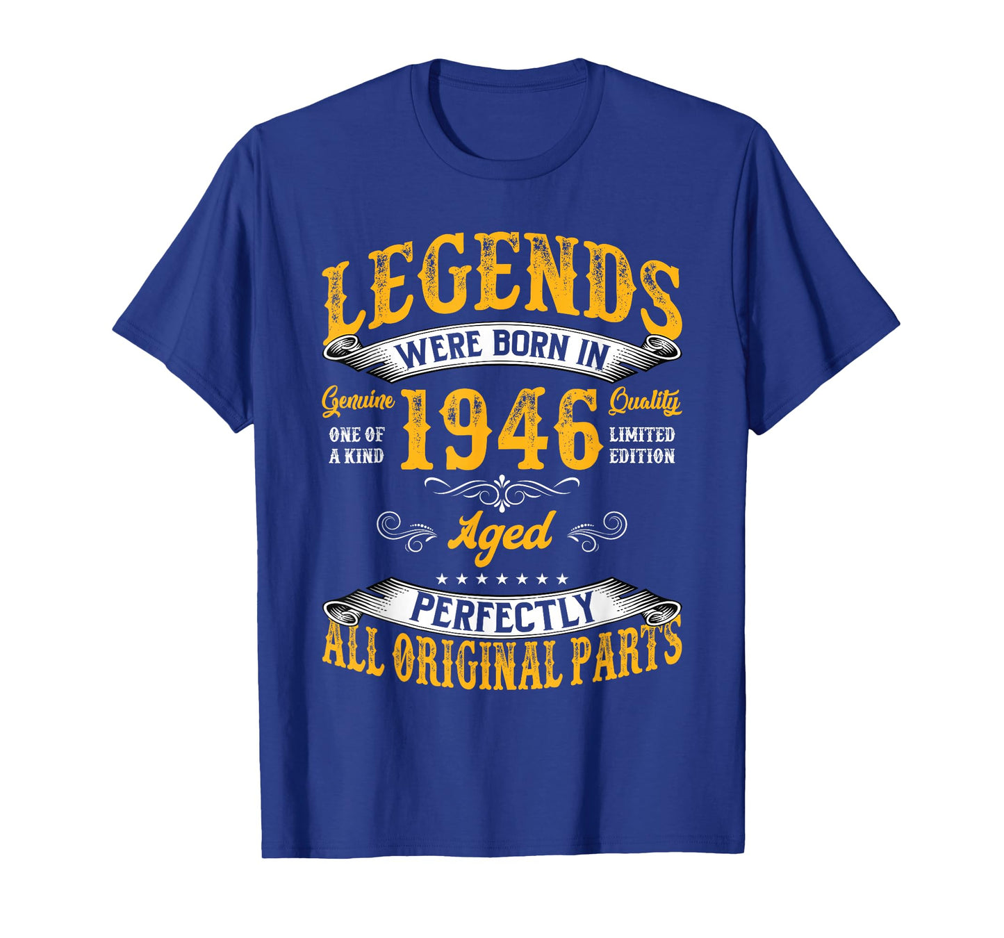 Vintage 80 Birthday Shirt for Men Legends were Born in 1946 T-Shirt