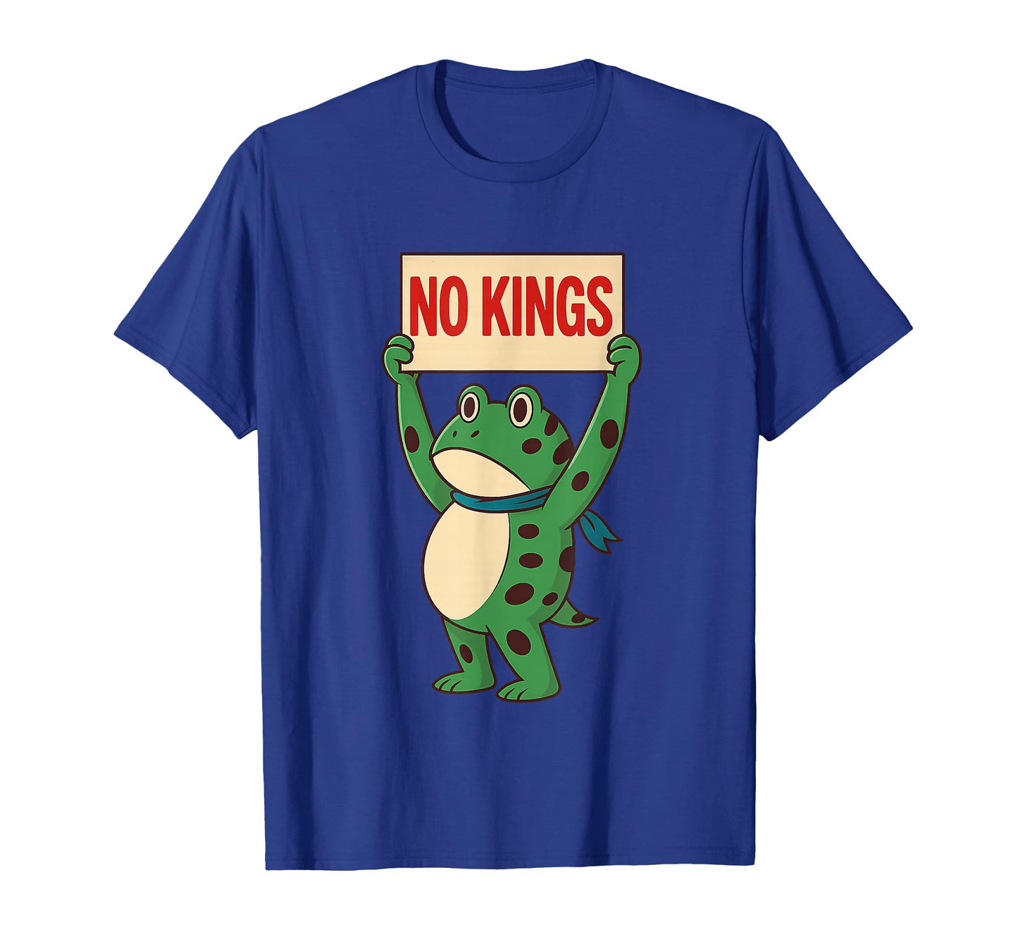 No Kings Frog Portland Frog Protest Vintage for Men Women T-Shirt