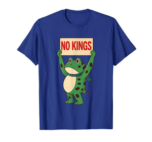 No Kings Frog Portland Frog Protest Vintage for Men Women T-Shirt