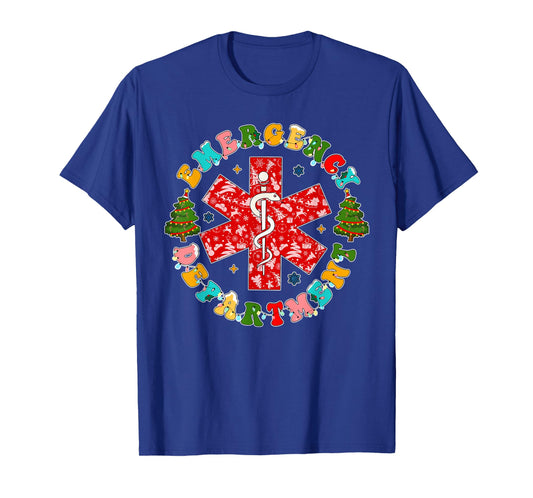 Christmas Emergency Room ER RN Nurse Department Healthcare T-Shirt