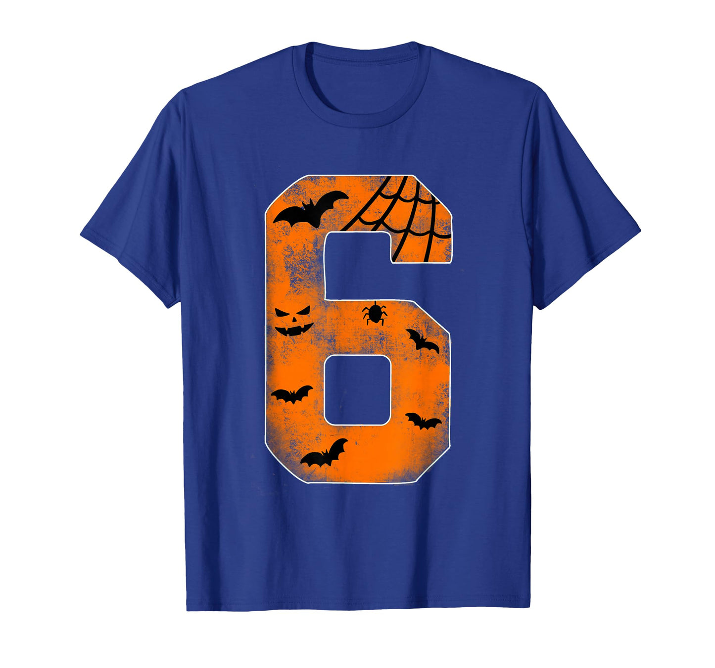 Number 6 6th Birthday Boy Six Halloween Happy Birthday T-Shirt