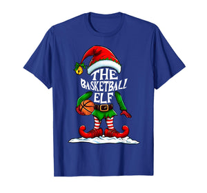 Basketball Elf Family Matching Christmas Holiday Sports T-Shirt
